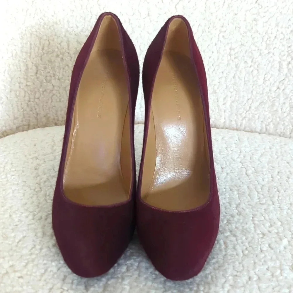 Balenciaga Deep Maroon Red Ponyhair Pumps/Heels - Picture 2 of 9